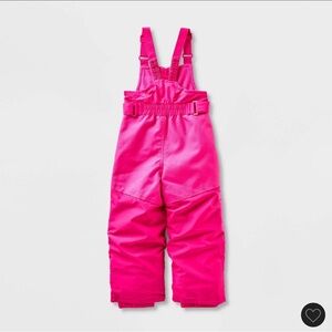 Kids Pink Snow Bib